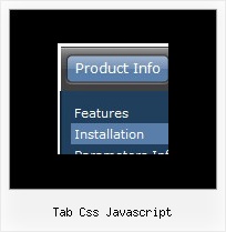 Tab Css Javascript Html Menu Transparent