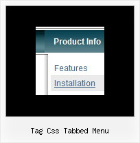 Tag Css Tabbed Menu Javascript Onmouseover Parameters