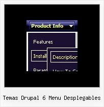 Temas Drupal 6 Menu Desplegables Tutorial Rollover Popup Menu