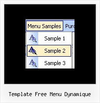 Template Free Menu Dynamique Vertical Menu With Submenu