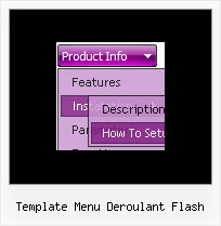 Template Menu Deroulant Flash Javascript Drop Shadow Xp Style