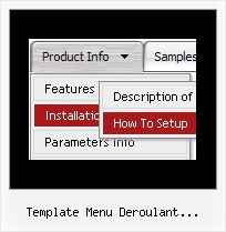 Template Menu Deroulant Horizontal Flash Form Drop Down Menu Effects