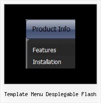 Template Menu Desplegable Flash Flyout Button Menus Code