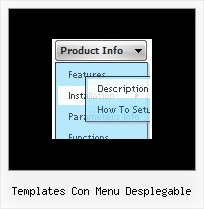 Templates Con Menu Desplegable Javascript On Mouse Over Menus