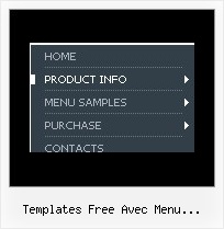 Templates Free Avec Menu Deroulant Horizontal Java Script Navigation Menu