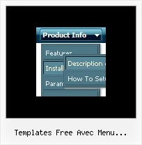 Templates Free Avec Menu Deroulant Horizontal Java Hover Info