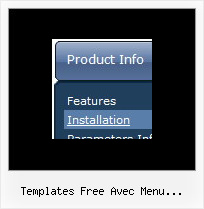 Templates Free Avec Menu Deroulant Horizontal Menu Rollover Dropdown