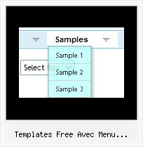 Templates Free Avec Menu Deroulant Horizontal Menu Icons Arrows