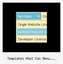 Templates Html Con Menu Desplegable Sliding Bar Javascript