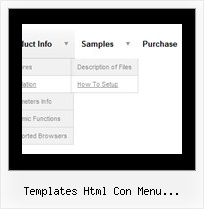 Templates Html Con Menu Desplegable Menu Scroll