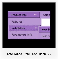 Templates Html Con Menu Desplegable Dhtml Javascript Hierarchical Menu