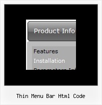 Thin Menu Bar Html Code Onmouseover Arrows