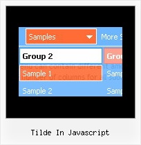 Tilde In Javascript Code For Horizontal Popup Menu