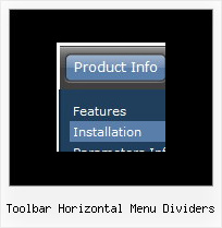 Toolbar Horizontal Menu Dividers Css Tree Menu Css