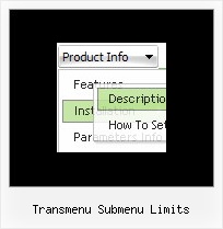 Transmenu Submenu Limits Sample Example Pull Down Menu In Html