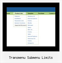 Transmenu Submenu Limits Creating Transparent Drop Down Menus