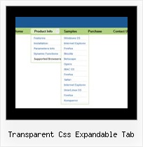 Transparent Css Expandable Tab Ejemplos Menus En Javascript