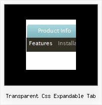 Transparent Css Expandable Tab Mouse Over Drop Menu Javascript