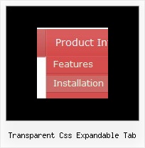 Transparent Css Expandable Tab Dynamic Menu Java Script
