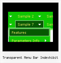 Transparent Menu Bar Indexhibit Javascript Menu Object