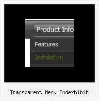 Transparent Menu Indexhibit Rolldown Example