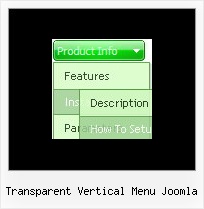Transparent Vertical Menu Joomla Javascript Navigation Menu