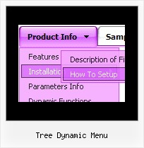 Tree Dynamic Menu Dhtml Website Navigation Menu