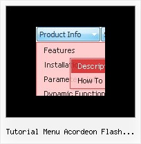 Tutorial Menu Acordeon Flash Verttical Javascript Navigation Menu Drop Sample