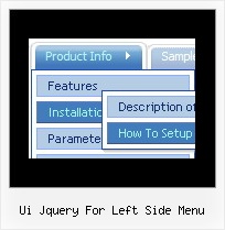 Ui Jquery For Left Side Menu Make Flat Menu