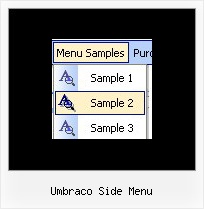 Umbraco Side Menu Vertical Menu Javascript