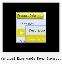 Vertical Expandable Menu Items For Ipad Sliding Drop Down Menus
