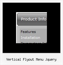 Vertical Flyout Menu Jquery Mouse Over Menu Effect