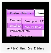Vertical Menu Css Sliders Sample Web Menu