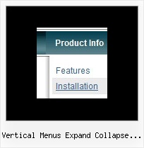 Vertical Menus Expand Collapse Styles Html Menu Over Frame