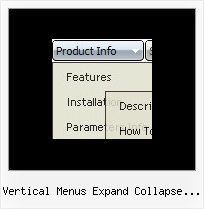 Vertical Menus Expand Collapse Styles Menu Em Javascript