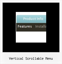 Vertical Scrollable Menu Down Menu Website