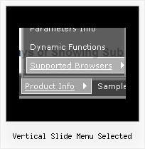 Vertical Slide Menu Selected Sample Vertical Menu Website