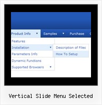 Vertical Slide Menu Selected Create Dropdown Menu Dhtml