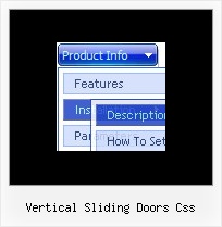 Vertical Sliding Doors Css Script Javascript Menu