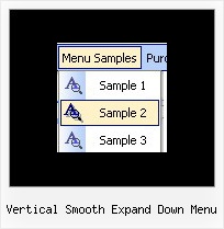 Vertical Smooth Expand Down Menu Scroll Menu Javascript