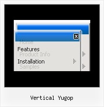 Vertical Yugop Javascript Top Menu Samples