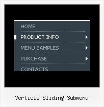 Verticle Sliding Submenu Animated Menus Javascript