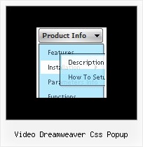 Video Dreamweaver Css Popup Javascript Dynamic List Menu