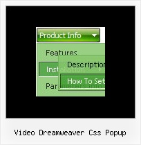 Video Dreamweaver Css Popup Creating Dynamic Menu