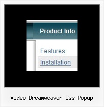 Video Dreamweaver Css Popup Website Menu Maker