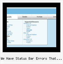 We Have Status Bar Errors That Say Done But With Errors On Page In Menu Pulldown Navigation Web Part