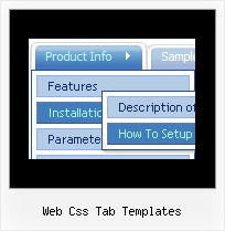 Web Css Tab Templates Javascript Vertical Navigation Menus Tutorial