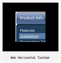 Web Horizontal Toolbar Vertical Menu Javascript Expandable