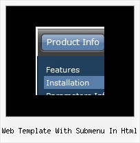 Web Template With Submenu In Html Html Drop Down Clear