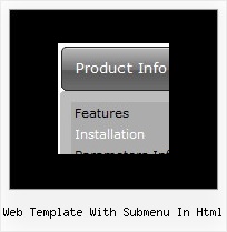 Web Template With Submenu In Html Dinamic Html